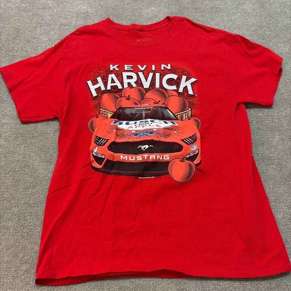 Kevin Harvick Busch Light Apple NASCAR Graphic Tee large 0475